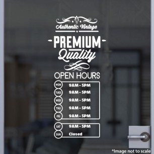 Open Hours With Logo Style 44